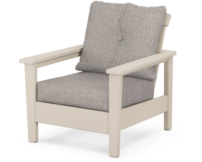 POLYWOOD® Prescott Deep Seating Chair in Sand / Weathered Tweed