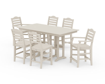 Draper James™ by  POLYWOOD® Savannah 7-Piece Farmhouse Counter Set in Sand