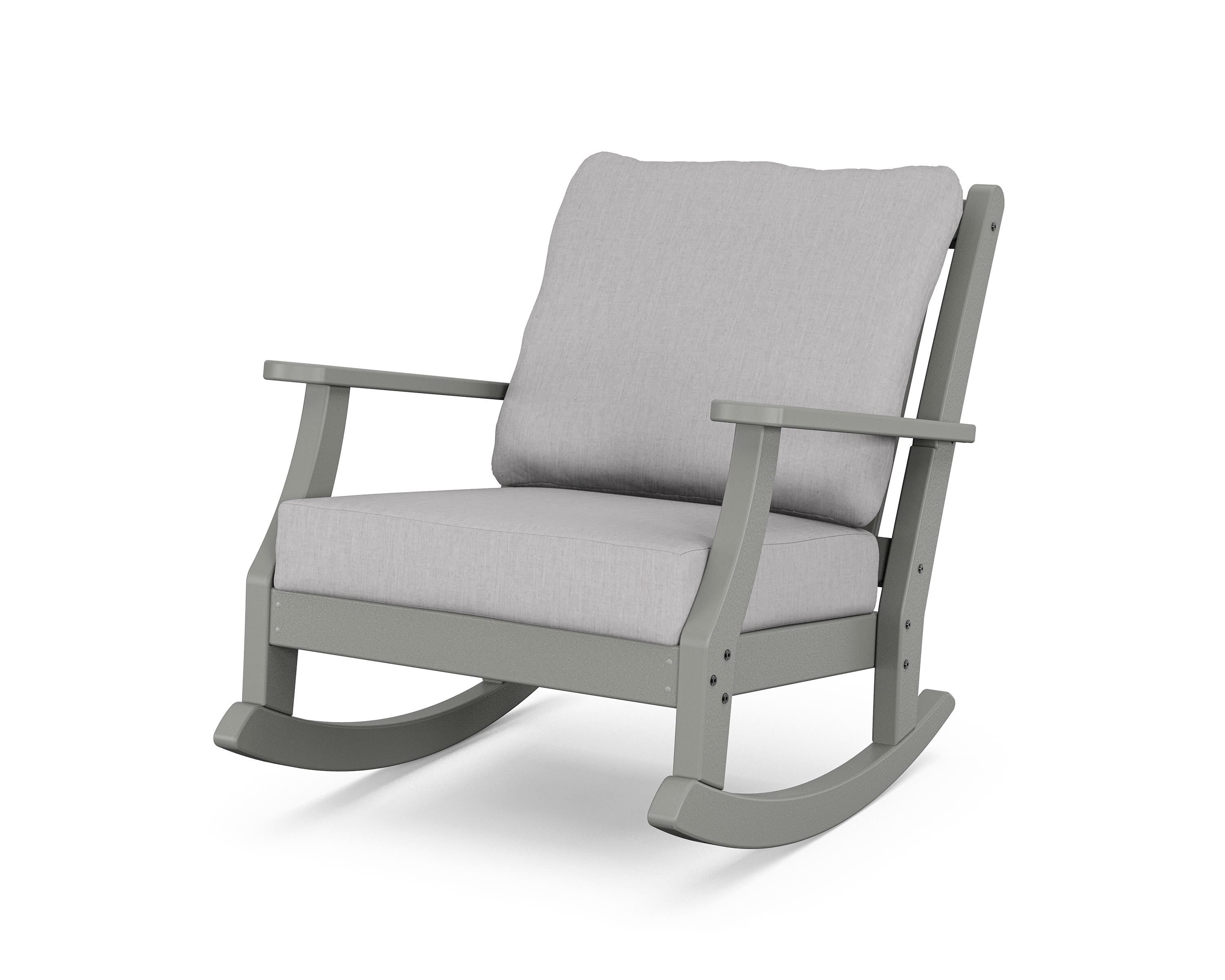 Country Living Wovendale Deep Seating Rocking Chair in Slate Grey / Granite