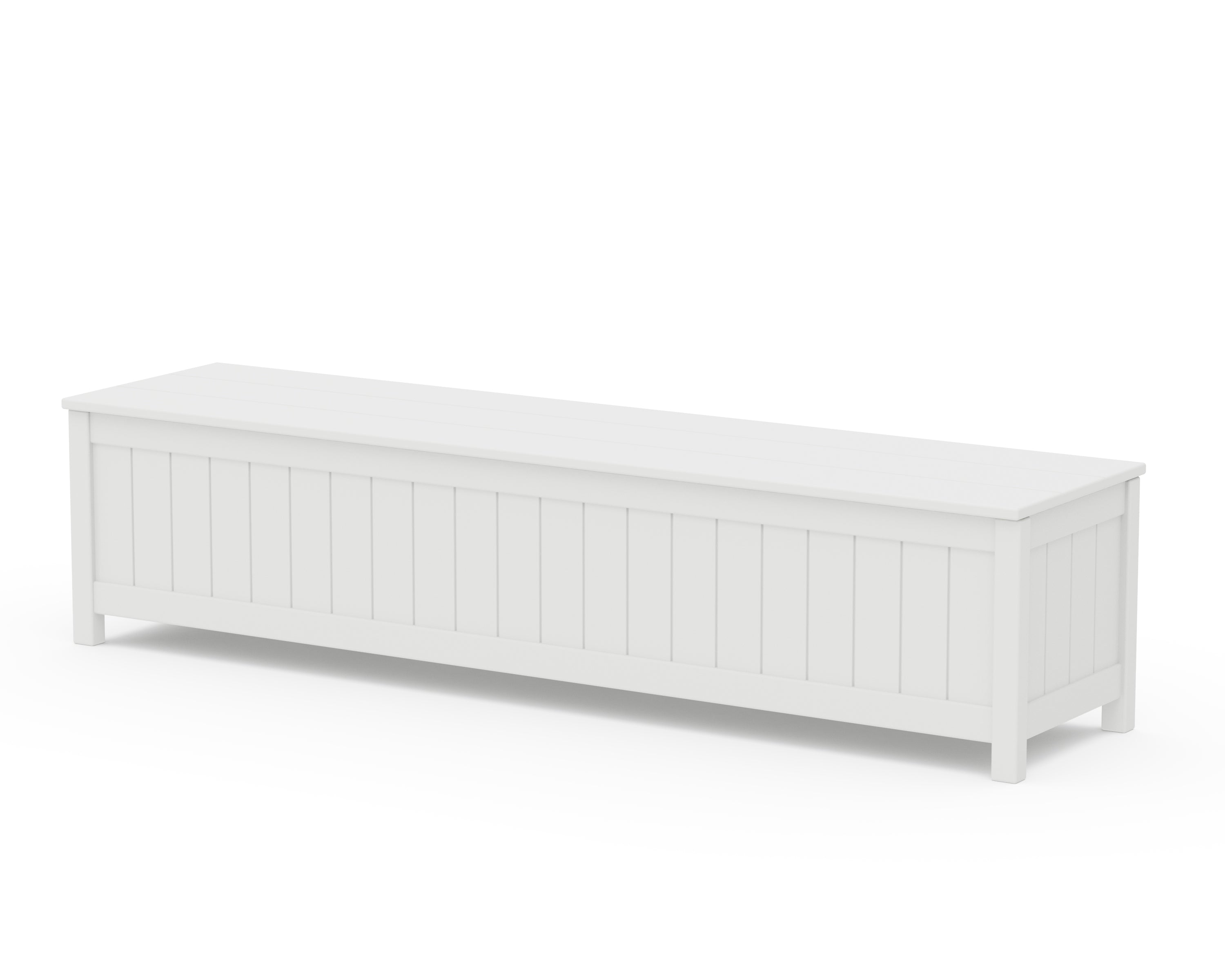 POLYWOOD® Vineyard 72" Storage Bench in White