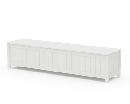 POLYWOOD® Vineyard 72" Storage Bench in White
