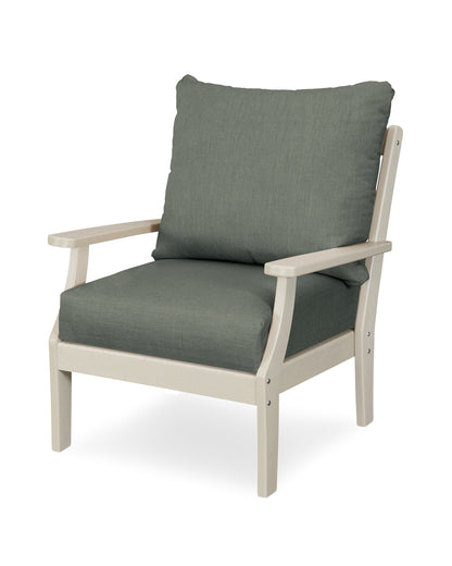 POLYWOOD® Braxton Deep Seating Chair in Sand / Cast Sage