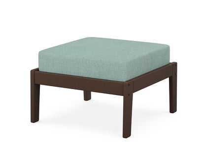 Unbranded Deep Seating Ottoman in Mahogany / Glacier Spa