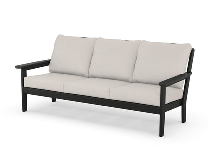 Country Living Cottage Deep Seating Sofa in Black / Cast Ash