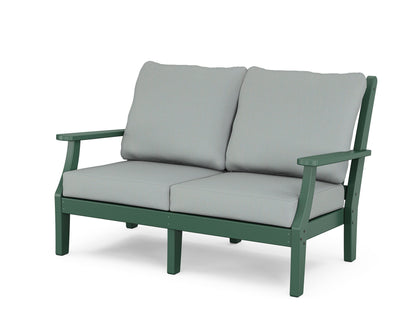 Country Living Wovendale Deep Seating Loveseat in Green / Spa