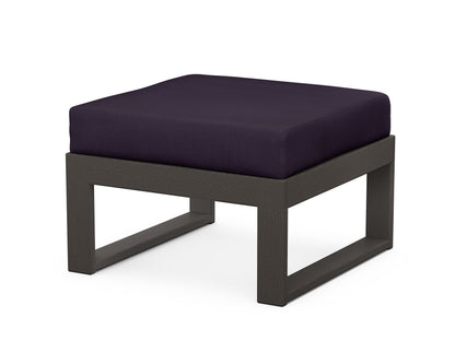 Unbranded Modular Ottoman - Modern in Vintage Coffee / Navy Linen