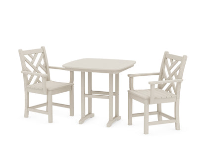 POLYWOOD® Chippendale 3-Piece Dining Set in Sand