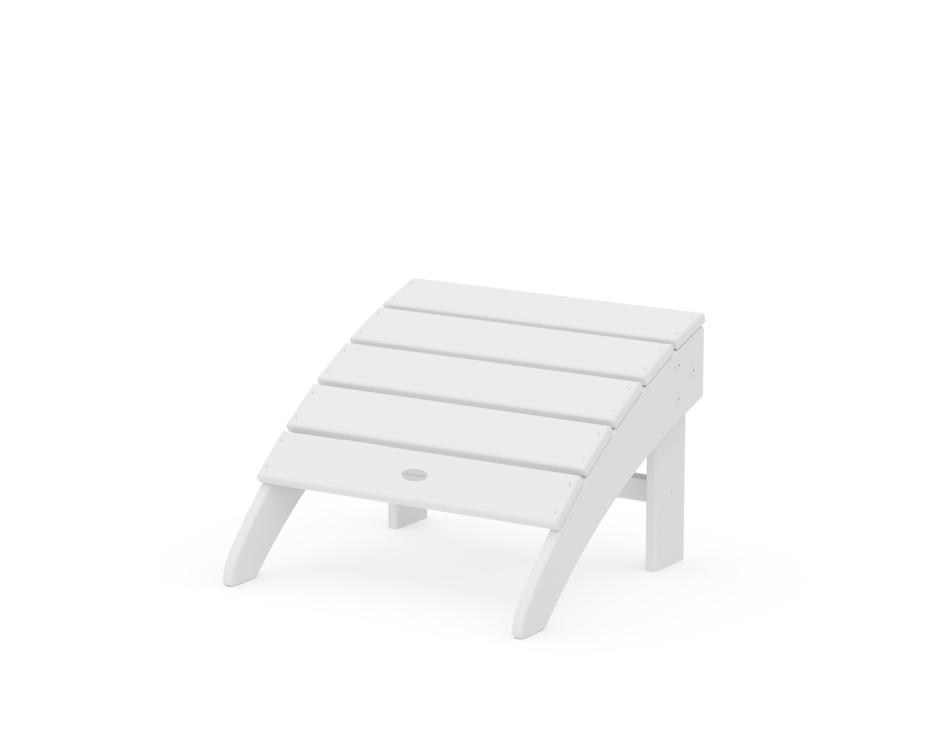 POLYWOOD® Palm Coast Ottoman in White