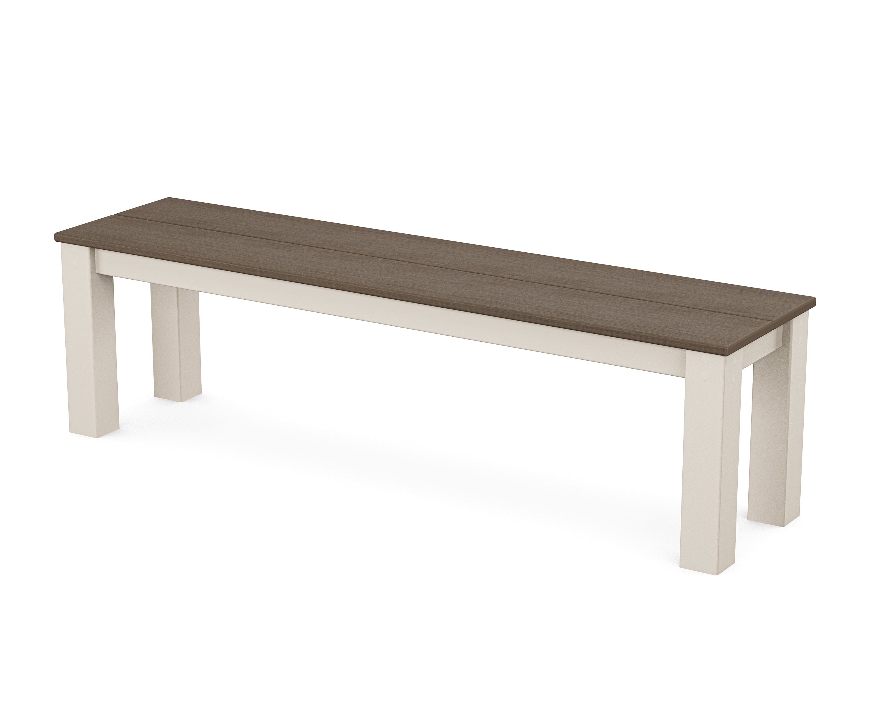 POLYWOOD® Parsons 60" Bench in Sand / Kona