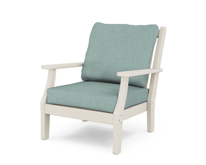 Country Living Wovendale Deep Seating Chair in Sand / Glacier Spa