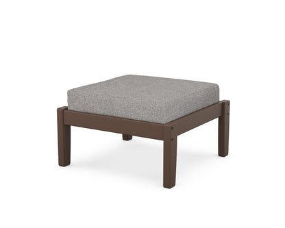 Unbranded Deep Seating Ottoman in Mahogany / Grey Mist