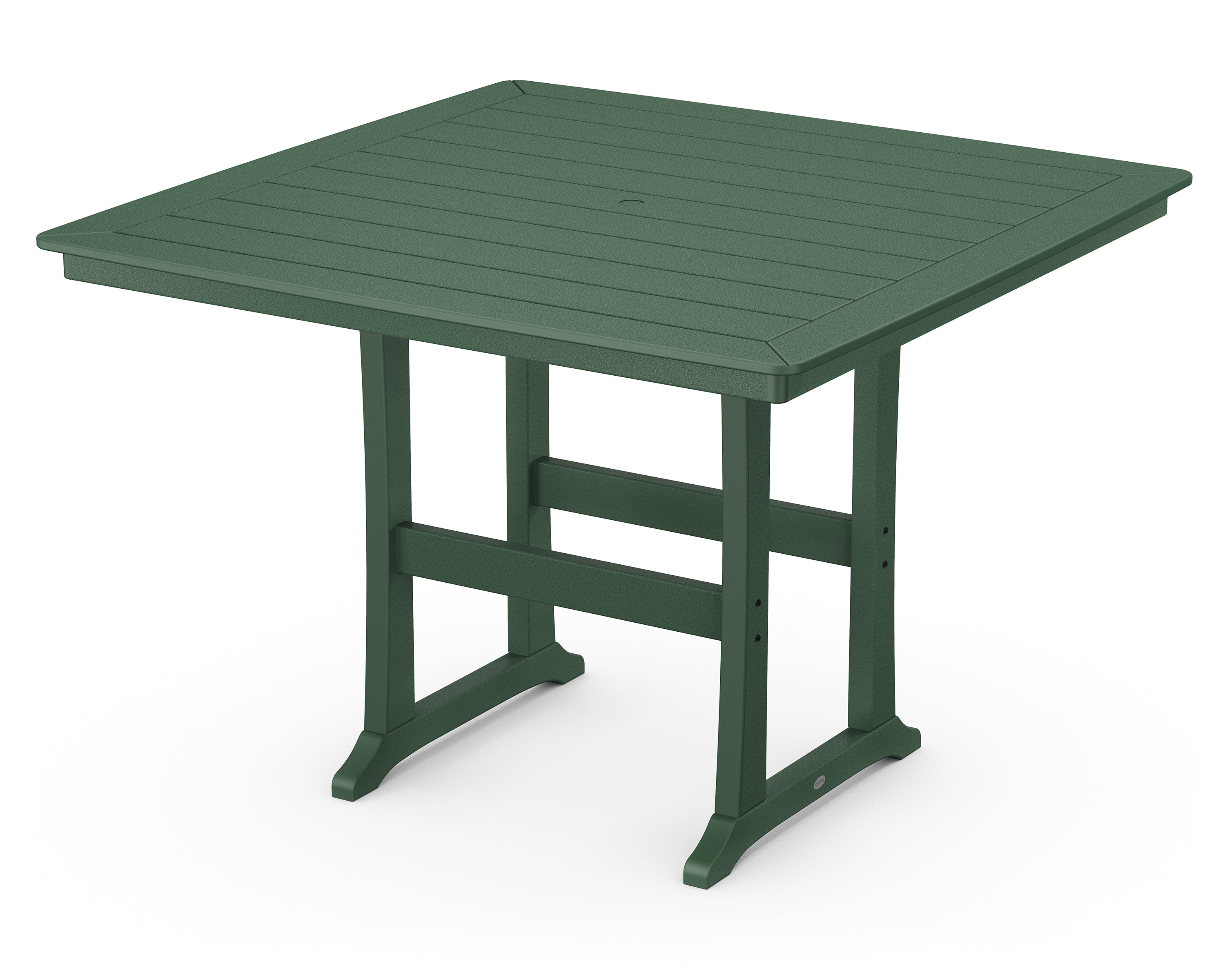 POLYWOOD® Nautical Trestle 59" Bar Table in Green