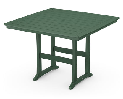 POLYWOOD® Nautical Trestle 59" Bar Table in Green