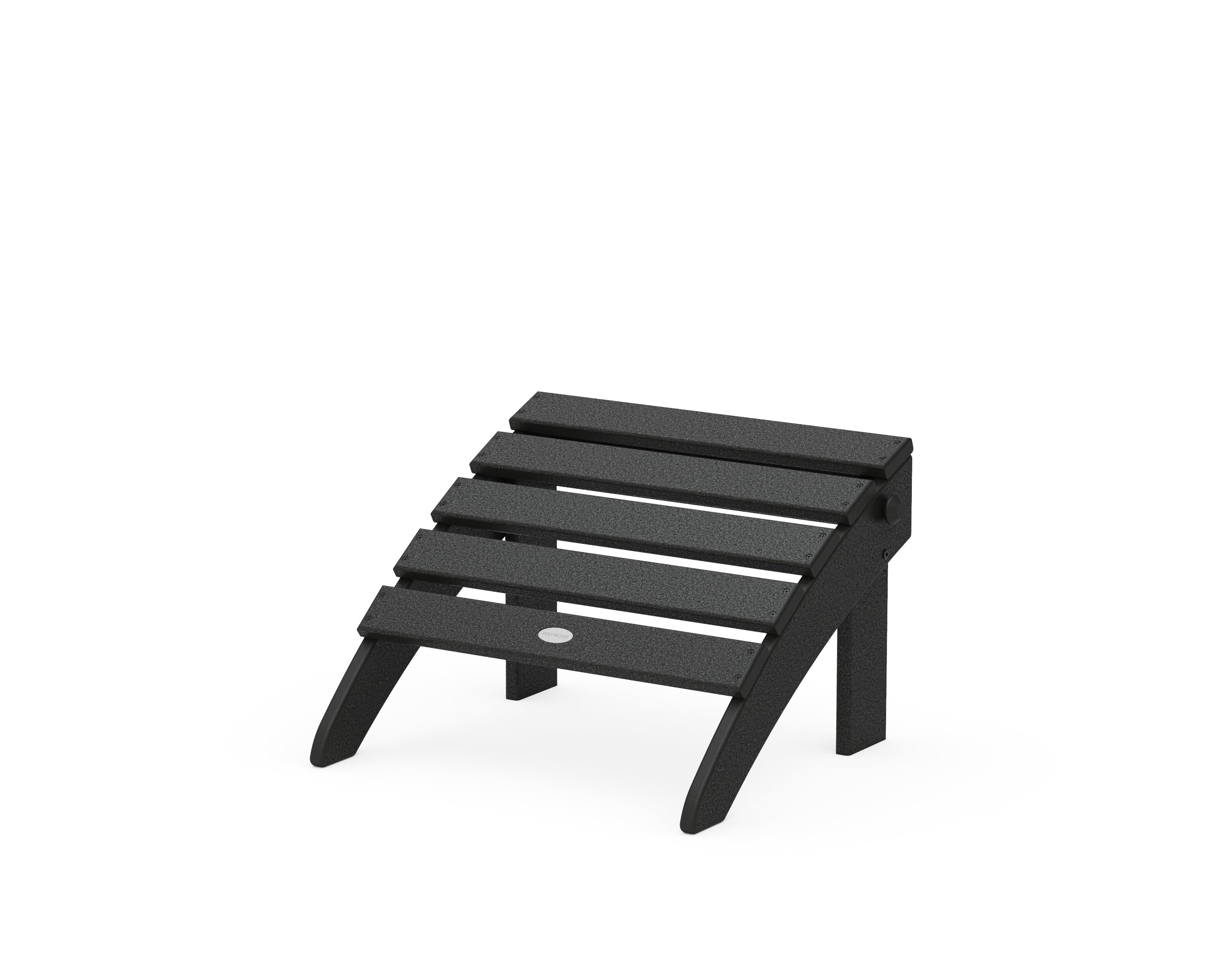 POLYWOOD® Classic Adirondack Folding Ottoman in Black