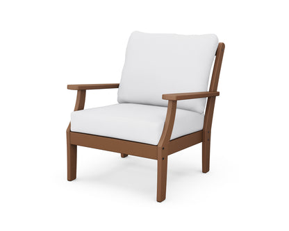 POLYWOOD® Braxton Deep Seating Chair in Teak / Natural