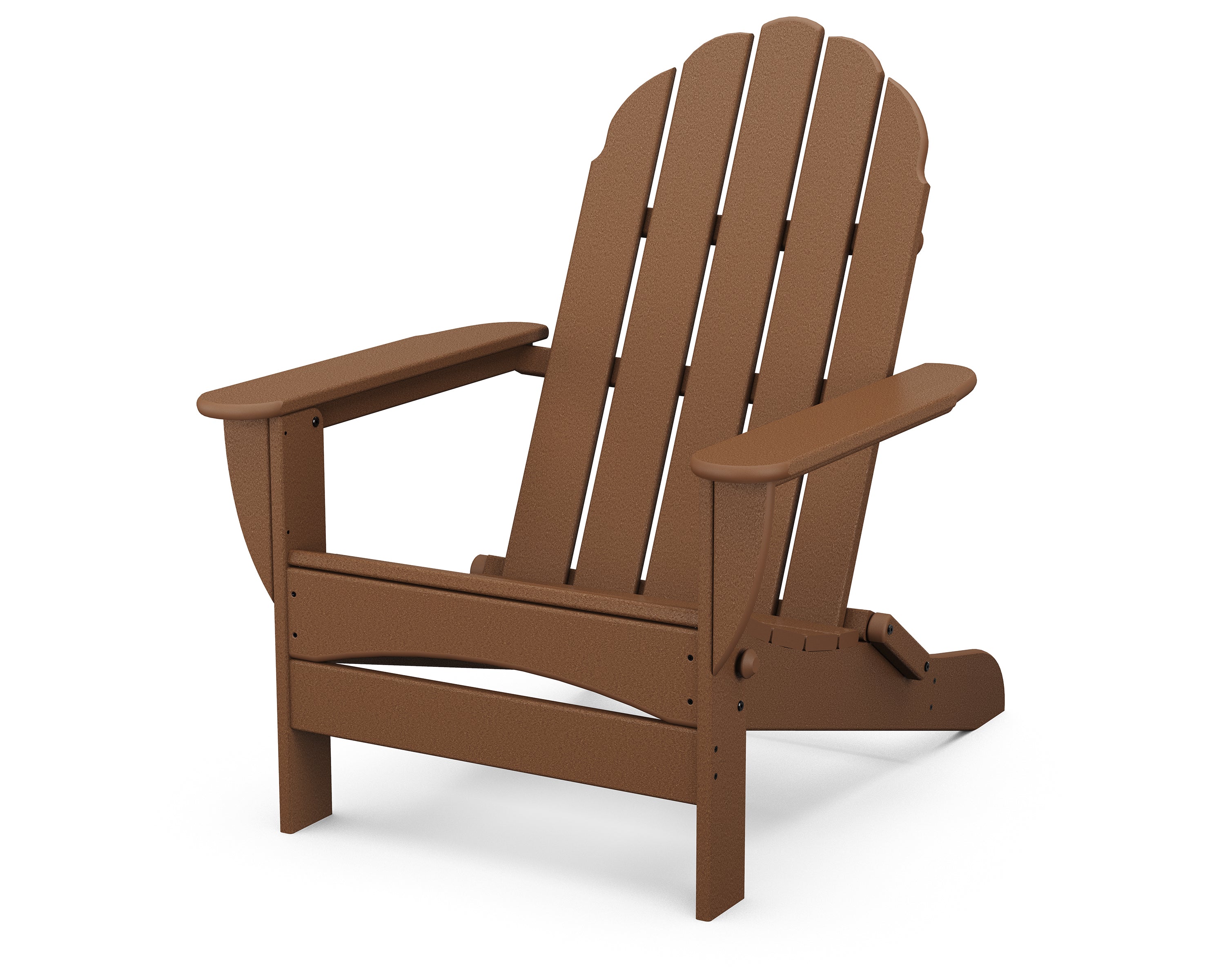 POLYWOOD® Classic Oversized Folding Adirondack Chair in Teak