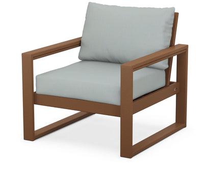 POLYWOOD® EDGE Club Chair in Teak / Spa