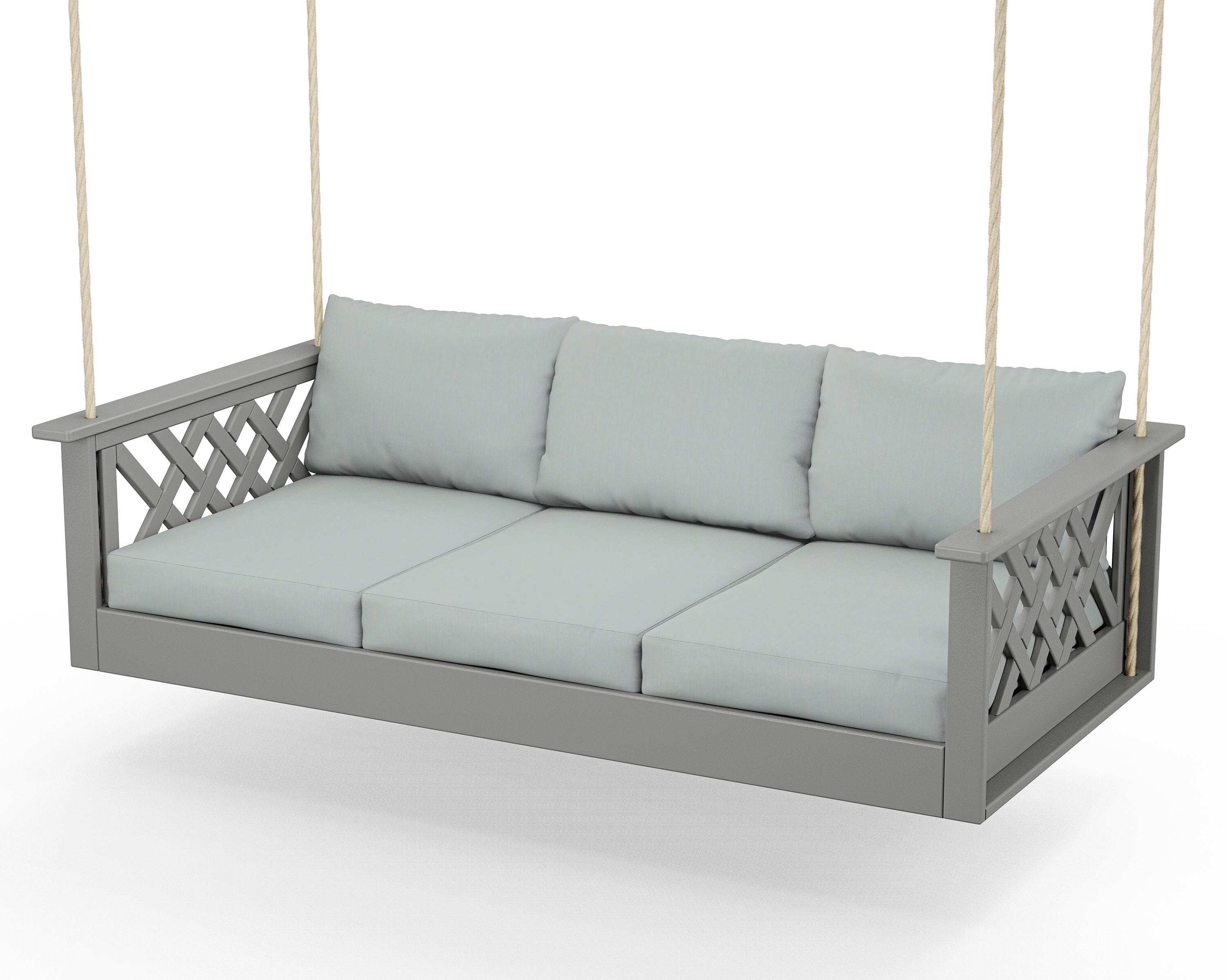 Country Living Wovendale Daybed Swing in Slate Grey / Spa