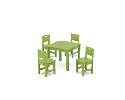 POLYWOOD® Toddler 5-Piece Dining Set in Lime