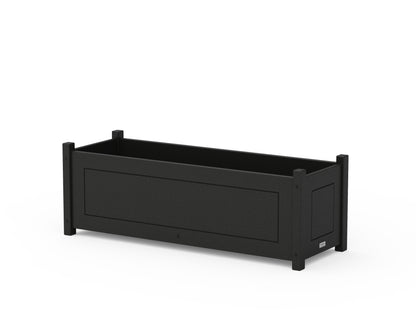 Country Living Country Living Rectangle Triple Planter Box in Black