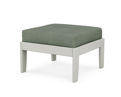 Unbranded Modular Ottoman - Classic in Vintage White / Cast Sage