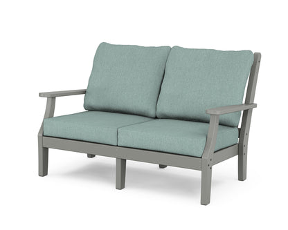 Country Living Wovendale Deep Seating Loveseat in Slate Grey / Glacier Spa