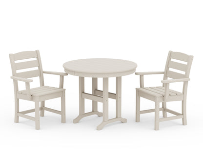 POLYWOOD® Lakeside 3-Piece Round Dining Set in Sand