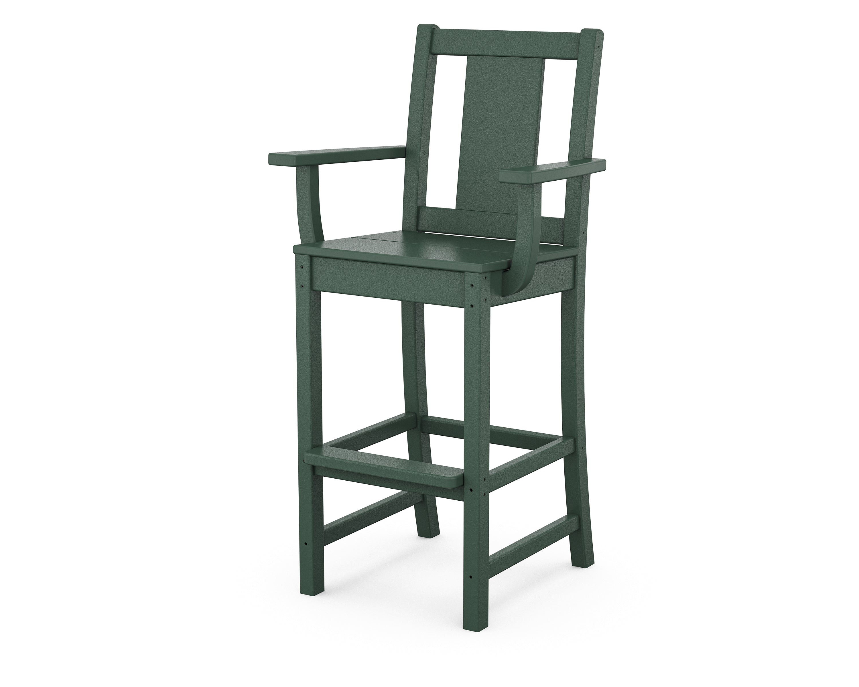 POLYWOOD® Prairie Bar Arm Chair in Green