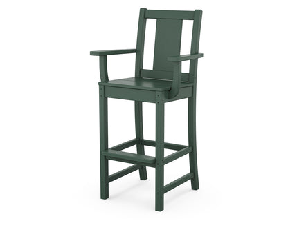 POLYWOOD® Prairie Bar Arm Chair in Green