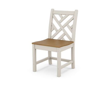 POLYWOOD® Chippendale Dining Side Chair in Sand / Natural
