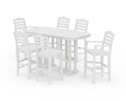 Draper James™ by  POLYWOOD® Savannah 7-Piece Bar Set in White