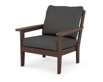Country Living Cottage Deep Seating Chair in Mahogany / Spectrum Carbon
