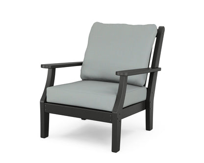 Country Living Wovendale Deep Seating Chair in Black / Spa