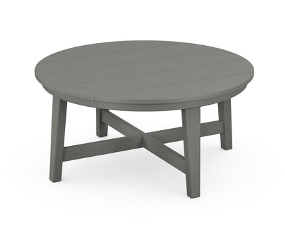 POLYWOOD® Newport 36" Round Coffee Table in Slate Grey