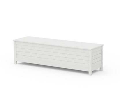 POLYWOOD® Nautical 60" Storage Bench in White