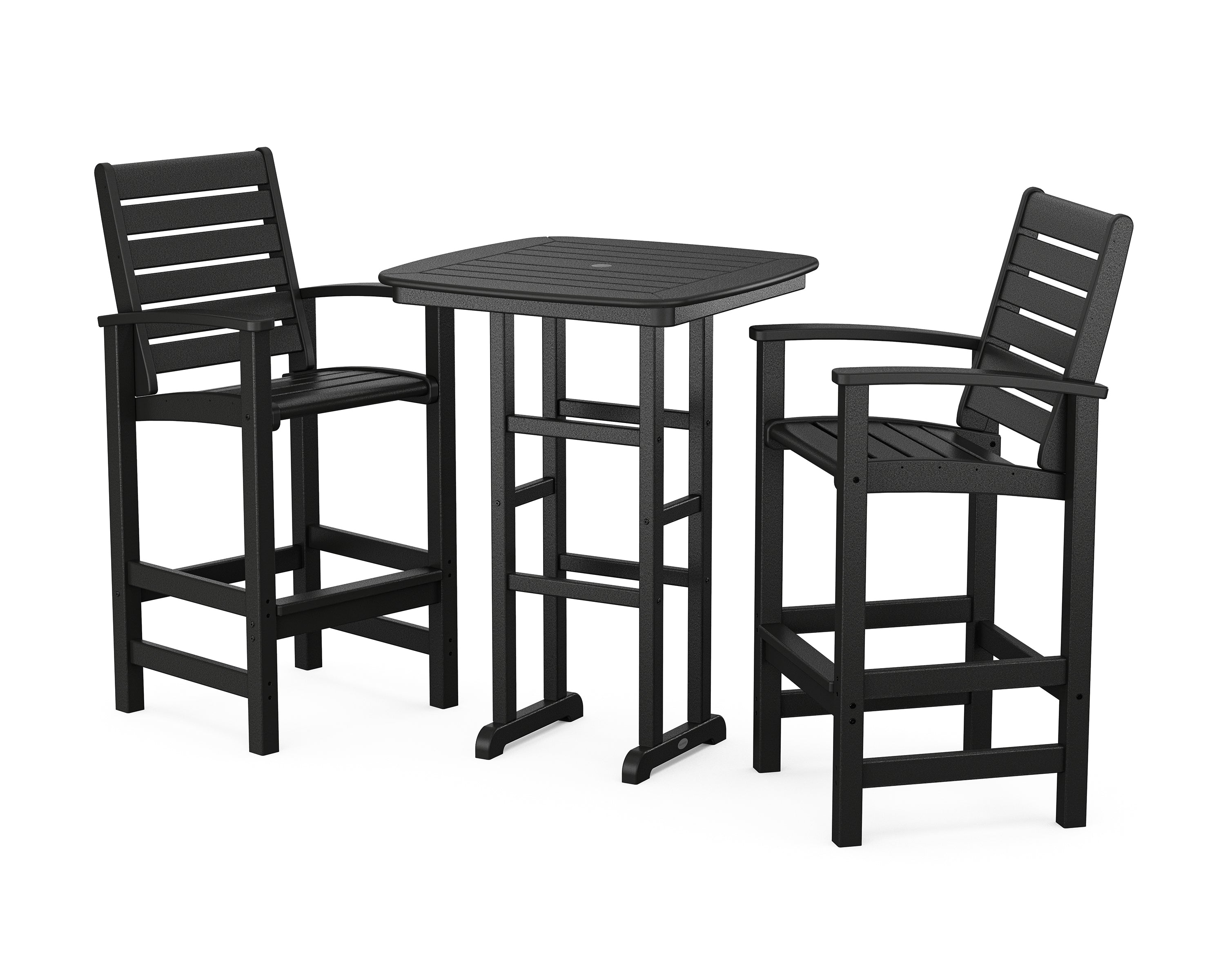 POLYWOOD® Signature 3-Piece Bar Set in Black