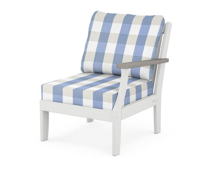Braxton Modular Right Arm Chair - White