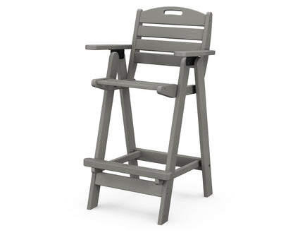 POLYWOOD® Nautical Bar Chair in Slate Grey