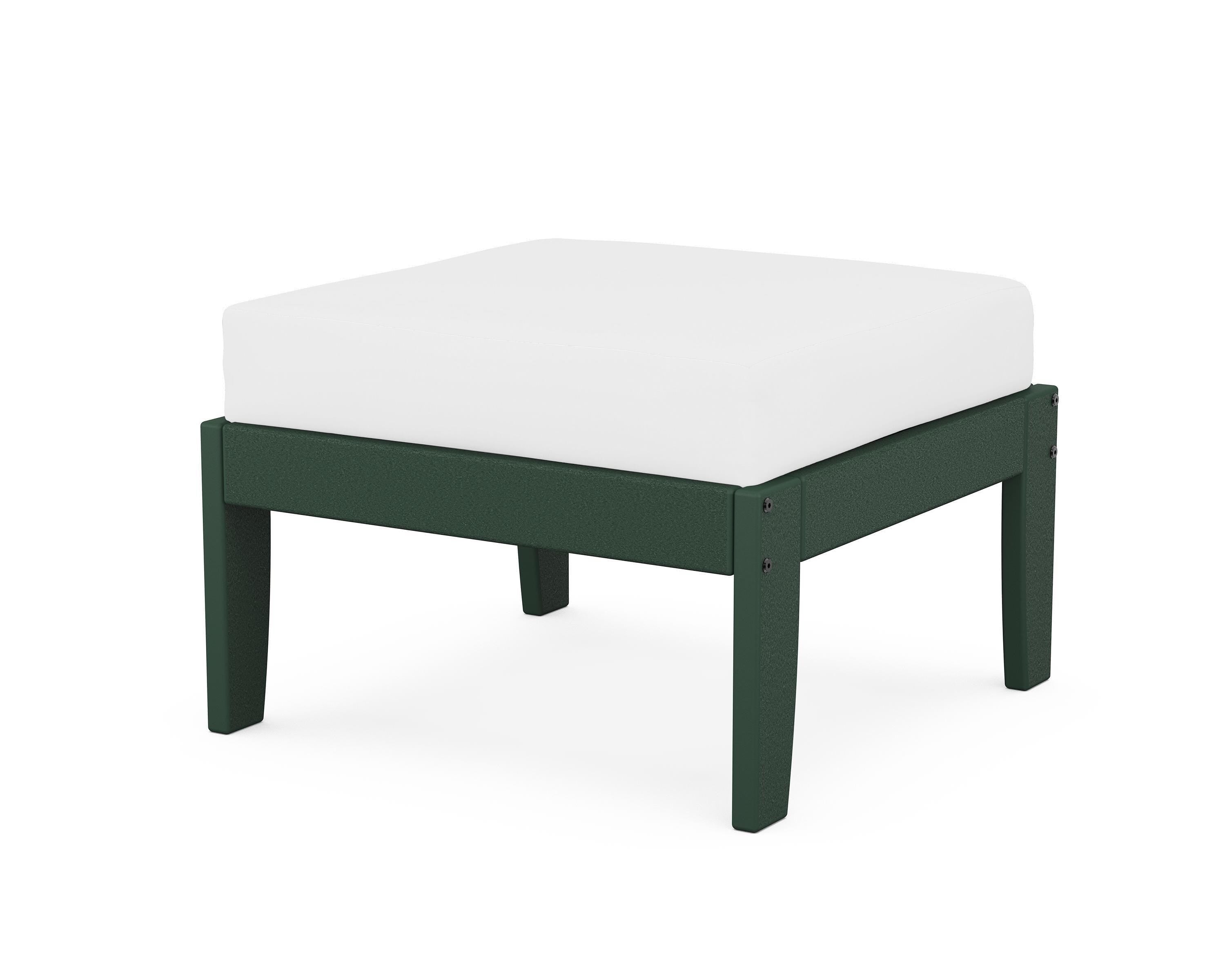Unbranded Modular Ottoman - Classic in Green / Natural