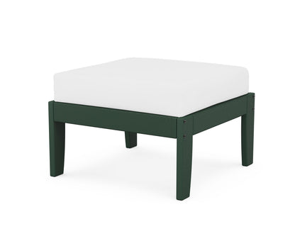 Unbranded Modular Ottoman - Classic in Green / Natural
