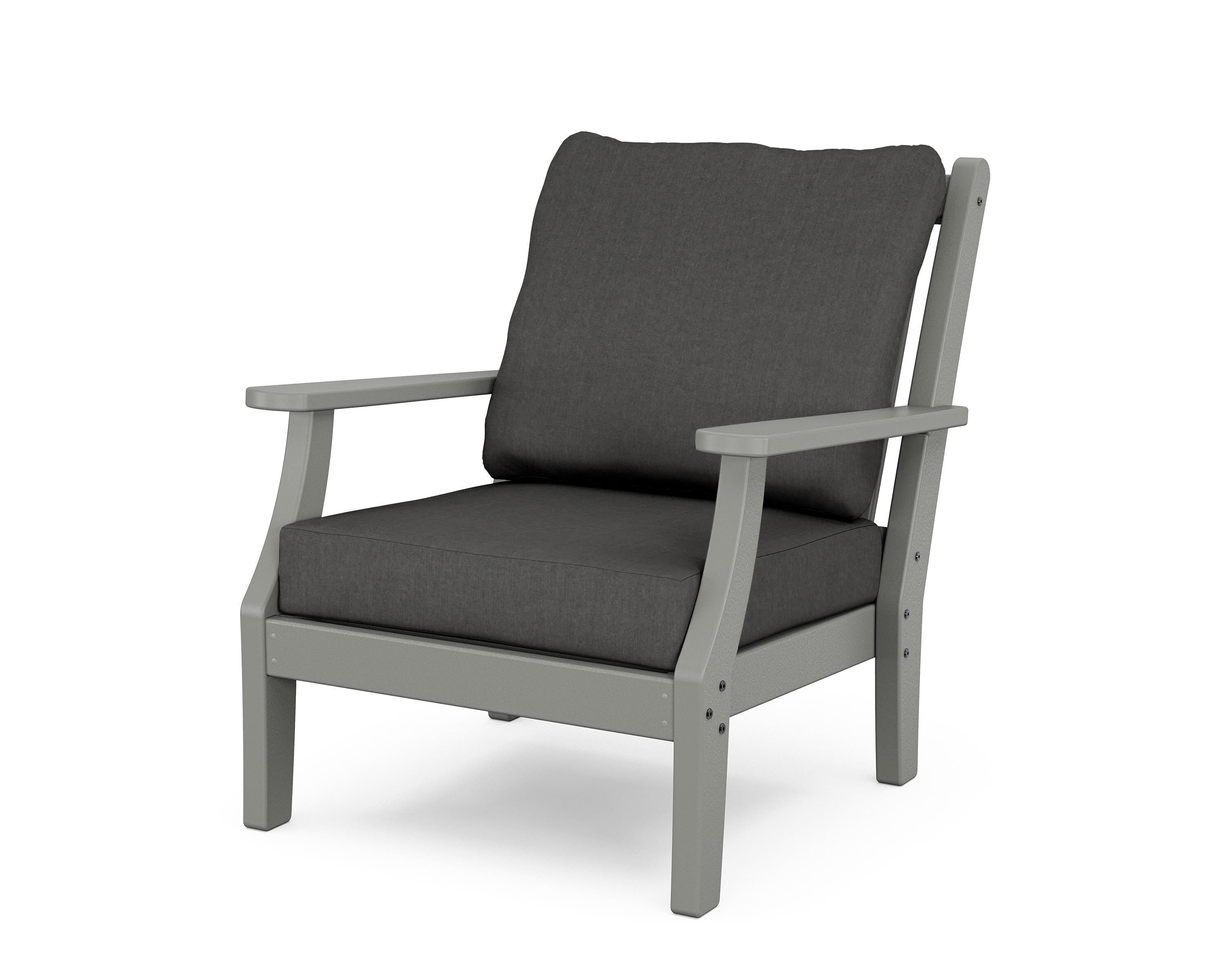 Country Living Wovendale Deep Seating Chair in Slate Grey / Spectrum Carbon
