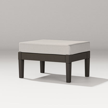 PW Designer Series Estate Lounge Ottoman in Vintage Coffee / Cast Ash