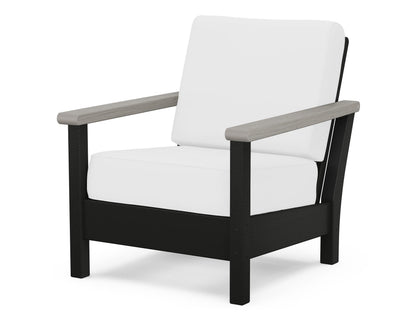 POLYWOOD® Harbour Deep Seating Chair in Black / Driftwood / Natural