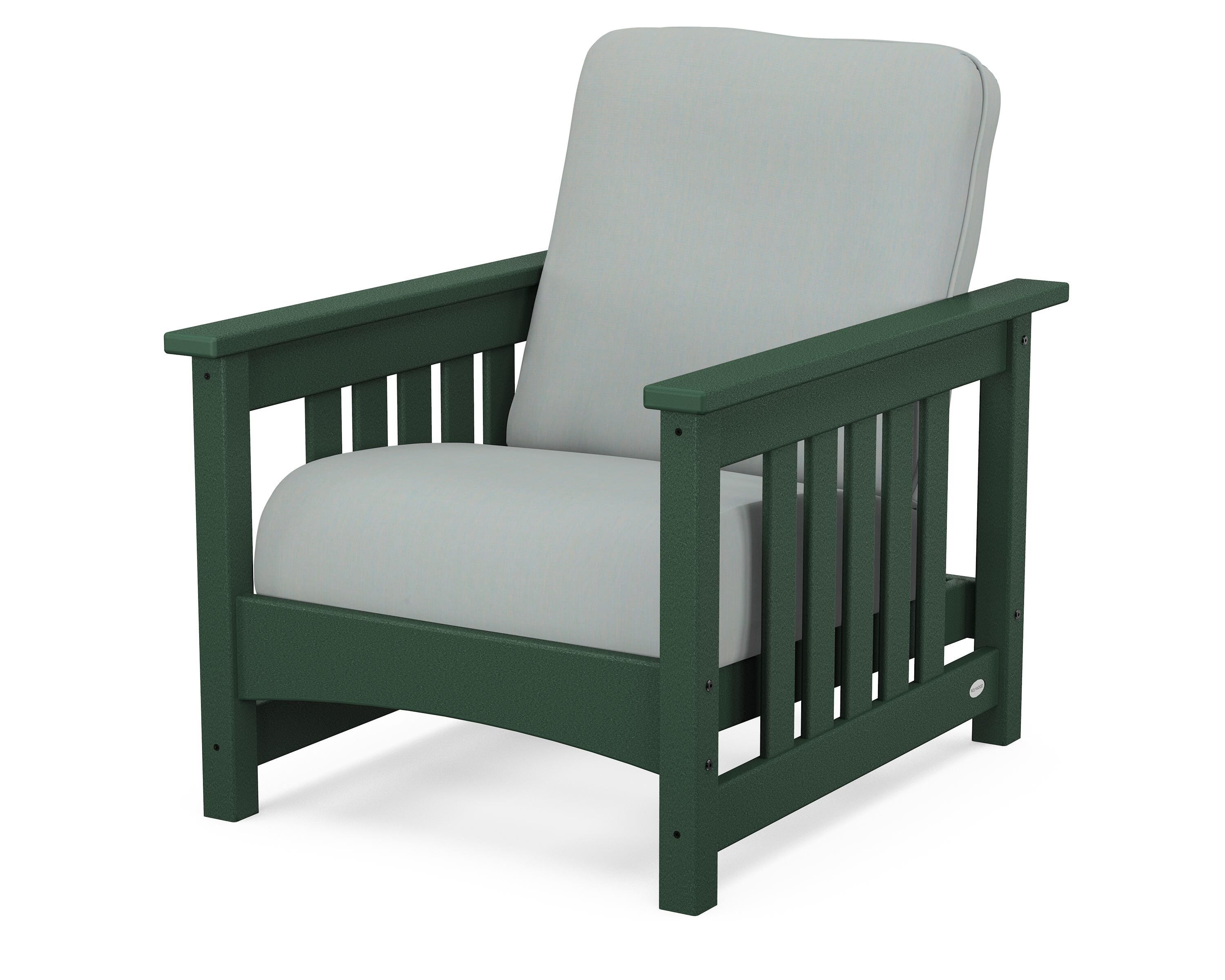 POLYWOOD® Club Mission Chair in Green / Spa