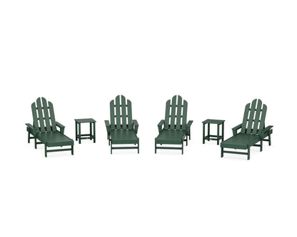 POLYWOOD® Long Island Chaise 6-Piece Set in Green