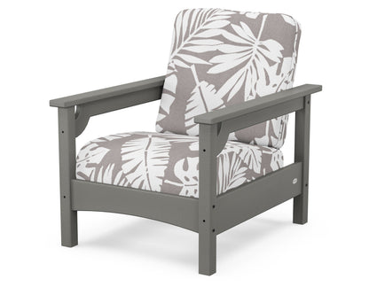 POLYWOOD® Club Chair in Slate Grey / Leaf Grey Mist