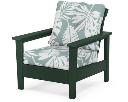 POLYWOOD® Prescott Deep Seating Chair in Green / Leaf Glacier Spa