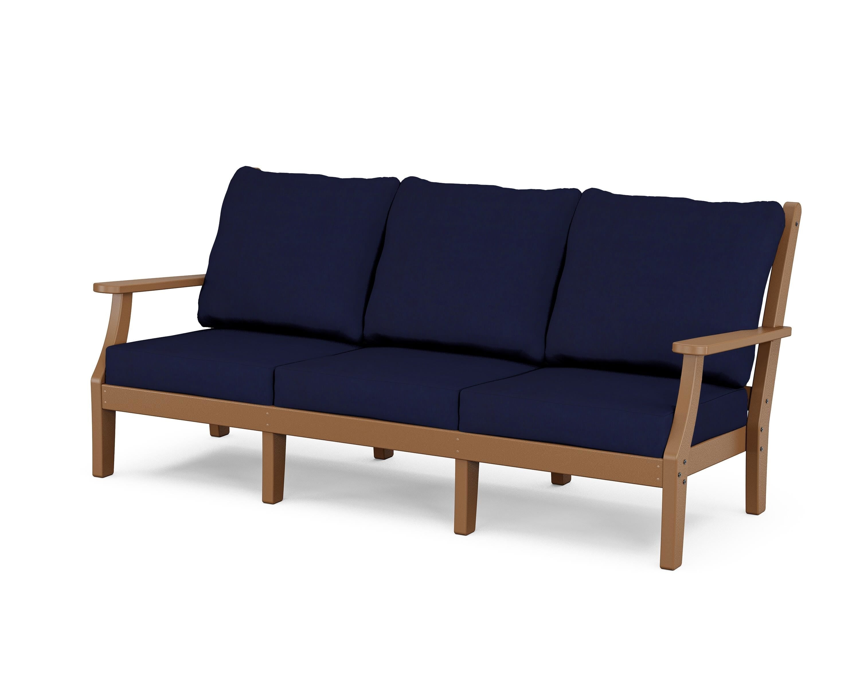 Country Living Wovendale Deep Seating Sofa in Teak / Navy