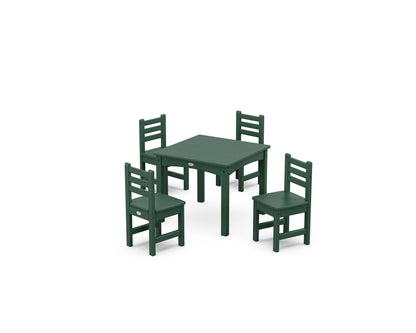 POLYWOOD® Lakeside Toddler 5-Piece Dining Set in Green