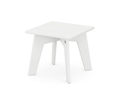 POLYWOOD® Riviera Modern Side Table in White